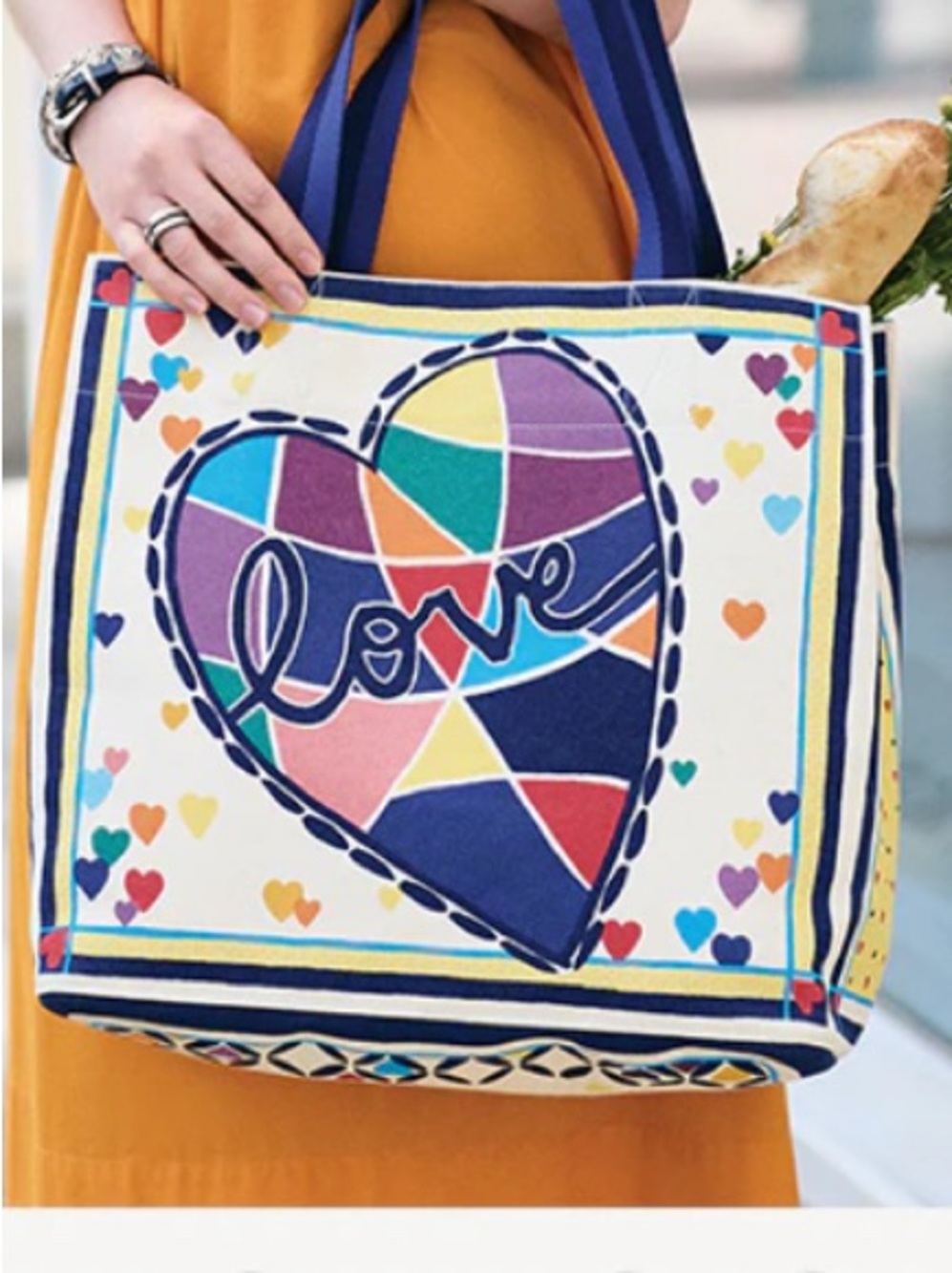 Brighton Cherished Love Canvas Tote Bag - Multicolor